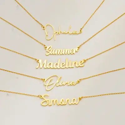 Womens Stainless Steel Necklace Personalised Letter Custom Name Gift Anniversary • $19.99