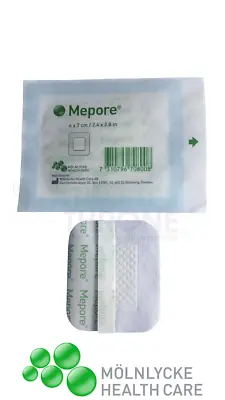 Mepore Self-Adhesive First Aid Sterile Dressing Skin Cuts Wounds 6 X 7cm (X10) • £2.98