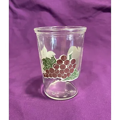 Vintage Glass Bama Jelly Jar/glass; 8oz • $4.99