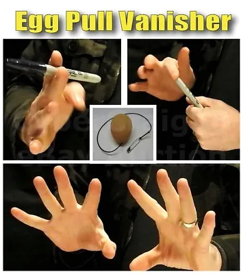 Egg Pull Vanisher Magic Trick Vanish Sharpie Paper Money Sponge Ball Silk Hanky • £3.99