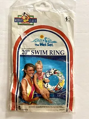 NEW Vintage Disney Intex Wet Set Swim Ring 20” Mickey Mouse Pool Inflatable 90s • $10.65