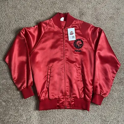 Vintage MGM Grand Las Vegas Satin Jacket Red Size Small HBO Pay Preview Boxing • $50