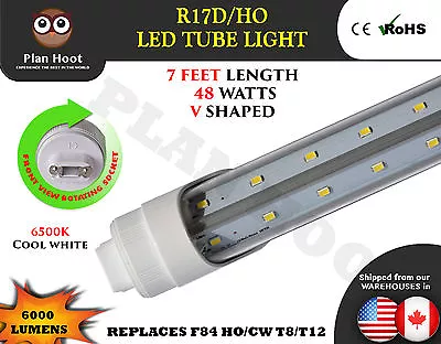 R17D 7 Feet 48W V Shaped LED Tube Light Fluorescent Replacement For F84T12/CW/HO • $549.99