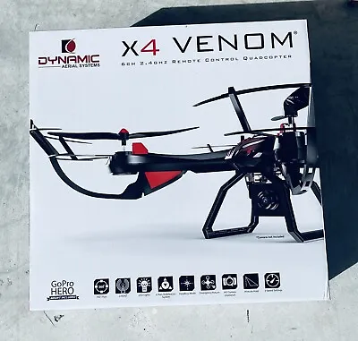 NEW X4 VENOM 2.4hz Remote Control Quadcopter DRONE GoPro Gift Boys Toy Men • $29.99