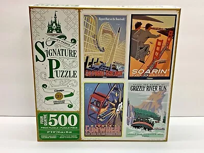 Disney California Adventure 4 Set Puzzle Grizzly River Run Mickey's Fun Wheel • $43.99