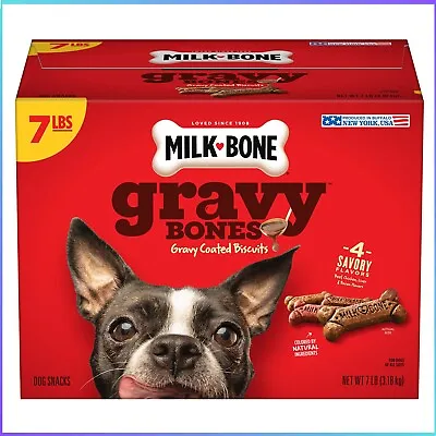 Milk-Bone GravyBones Dog Biscuits Small Dog Treats 7 Lbs 4 Savory Flavors • $22.02