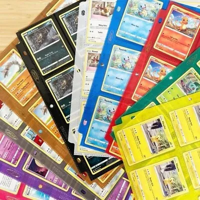 Bcw 18 Pocket Trading Card Binder Pages - Multi Colour For Sports Pokemon Magic • £3.99