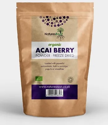 £9.99 • Buy Organic Acai Berry Powder Freeze Dried - Detox, Antioxidant * Superior Quality *