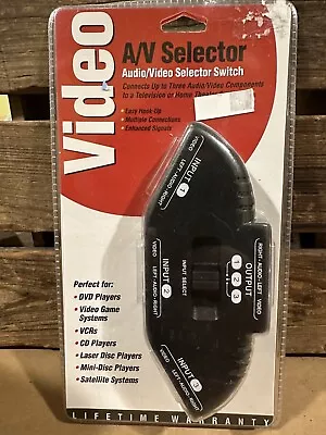 TriQuest A/V Selector 3-Device Audio/Video Selector Switch 5450 NEW • $9.99