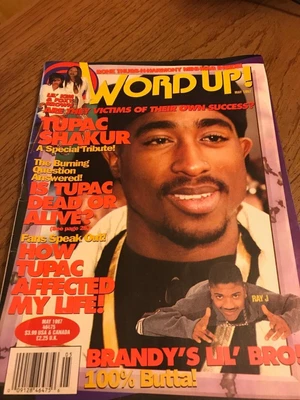 $88 • Buy March 1997 Word Up Magazine Tupac Issue Great Cond