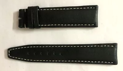 Genuine Muhle Glashutte 22 Mm Black Leather Watch Strap Band Without Buckle • $125