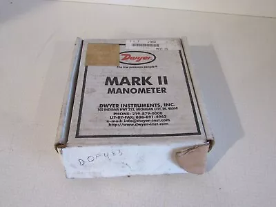 Dwyer 2T650 Mark II Manometer 0-3  10 PSI Max • $35