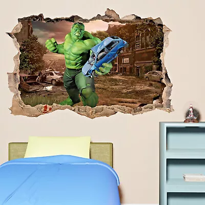 Superheroes Action Avengers Hulk Wall Stickers Art Decal Mural Room Decor QL0 • £15.99