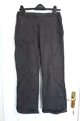 Dorothy Perkins Grey Maternity Cargo Trousers Size 10 • £3