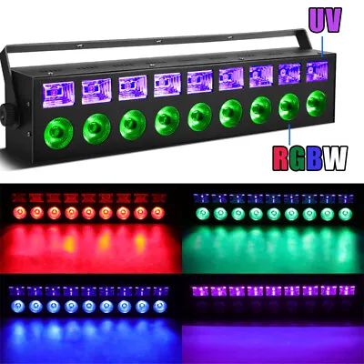 RGBW LED Wall Wash Stage Light UV Black Light Bar  DJ Disco Wedding Party Light • £49.99