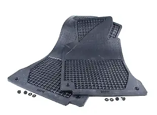 New Bmw E39 Front All Weather Rubber Floor Mat Set Black 9405043 • $91