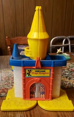 Disney 1977 Mickey Mouse Magic Kingdom Weebles Castle Playset Hasbro Collectible • $45