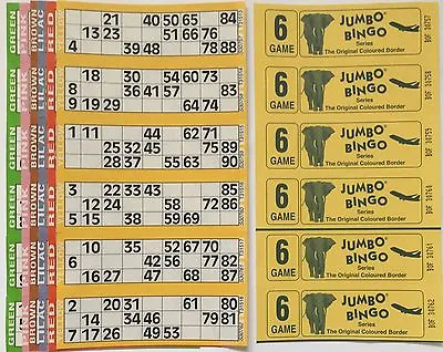 750 6 Page Games Jumbo Bingo Tickets 6 To View Jumbo Bingo Books • £14.99
