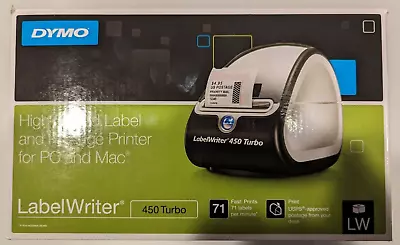 DYMO LabelWriter 450 Turbo Direct Thermal Label Printer 1750283 NEW • $399.98