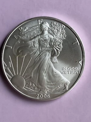 $21.12 • Buy 2006 American Eagle Silver Dollar - One Troy Oz - Uncitculated - Better Date