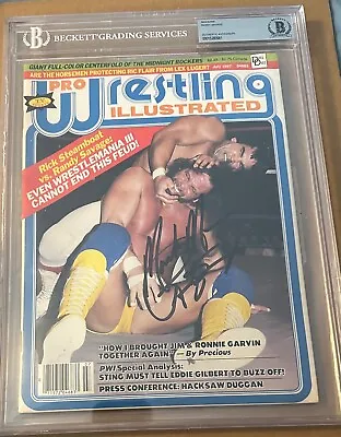 Randy Savage Signed  Pro Wrestling Illustrated  Auto  Beckett Authentication Bas • $999.99