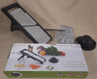 £24.99 • Buy MANDOLINE FOOD SLICER 5 In 1 ADJUSTABLE KITCHEN ASSIST CHEF VEG PREP