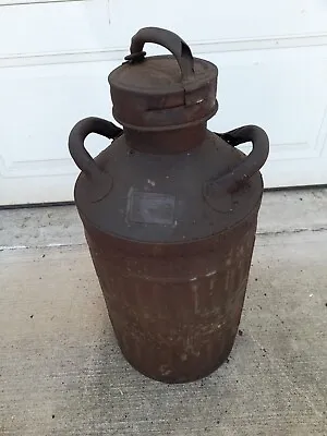 Vintage Ellisco 10 Gallon Cities Service Oilgas Can Used Original  • $385