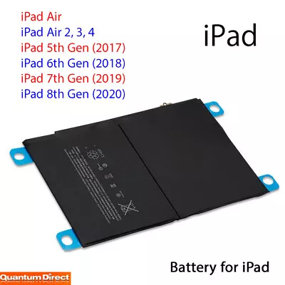 For IPad Air Air 2 5th 6th 7th 8th Gen High Quality Battery Replacement 0 Cycles • £14.93