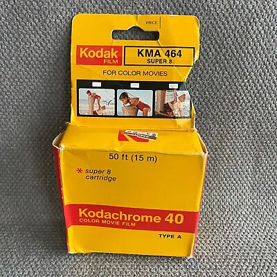 Kodak Kodachrome II KA464 Movie Film Super 8 Cartridge 50ft Nov 79 Type A Sealed • £7.71