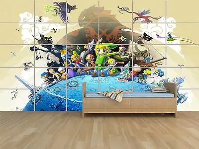 Link Zelda Wind Waker Giant Poster Massive Huge Room Kids Room Games Children • $67.21