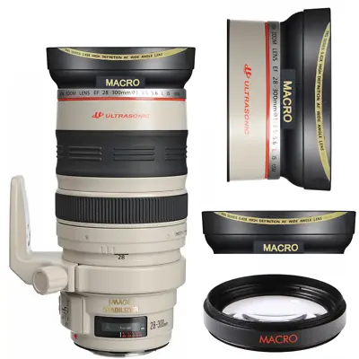 HD  ULTRA WIDE FISHEYE MACRO LENS FOR Canon EF 28-300mm F/3.5-5.6L IS USM Lens • $118.99