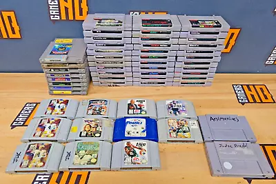 Lot Of 54 Nintendo NES N64 SNES Video Games  As-Is!  • $149.99