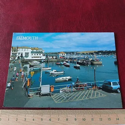 Vintage Postcard Falmouth Harbour • £3.15