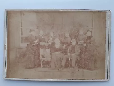 Cabinet Card (Faded): Group People: Provident Association: Canton Cardiff • £4.99