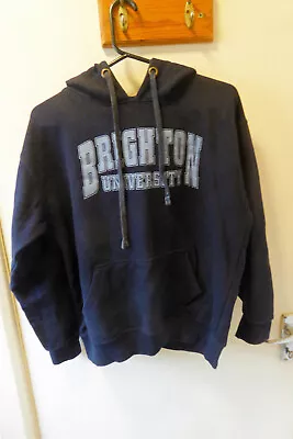 £4.95 • Buy Navy Blue Brighton University Hoody Hoodie Pullover Top Sweater Medium