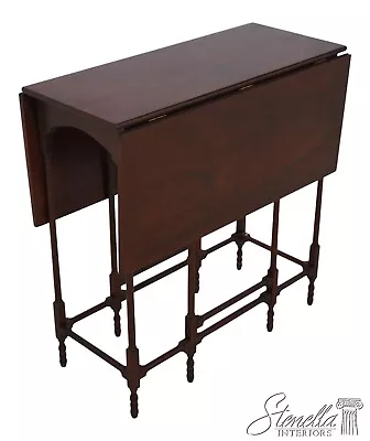 L63532EC: BAKER Historic Charleston Mahogany Gateleg Occasional Table • $1295