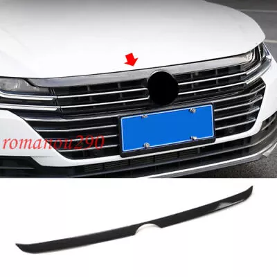 For VW Arteon 2019-2021 Steel Carbon Fiber Hood Bonnet Grille Molding Cover Trim • $137.99