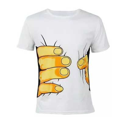 Unisex Cotton Funny Hand Grab Printed T-shirt Mens Ladies Top Short Sleeve  A5q3 • £7.82