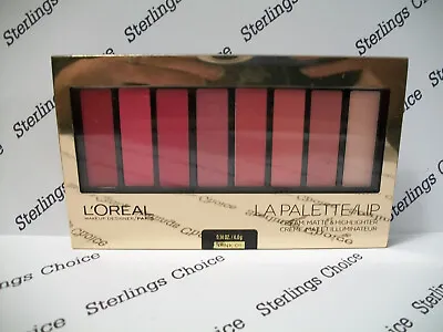 L'Oreal Colour Riche La Palette Lip Cream Matte & Highlighter #01 Pink • $11.79