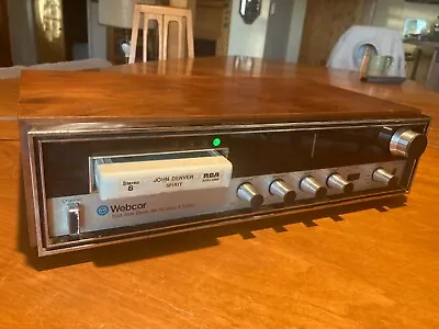 Vintage Webcor 350 8-Track (Eight) AM/FM Stereo Receiver W/Phono Input JAPAN • $129