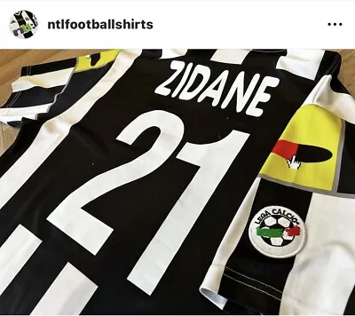 Juventus 2000/01 ZIDANE Serie A Home Shirt • £115