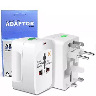 Universal Travel Adapter Outlet Converter Plug Power UK EU AU US DE Charger • £4.99