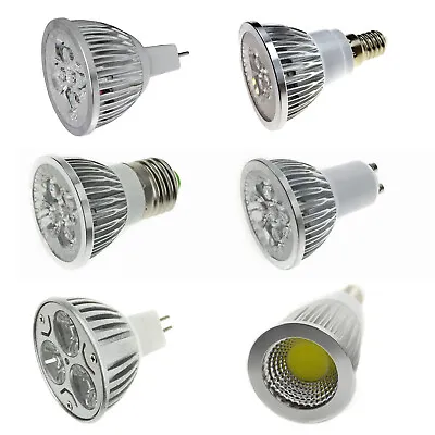 E27 E14 GU10 MR16 LED Spotlight Bulbs 3W 4W 5W 6W 9W 12W 15W SMD/COB Light Lamp  • $5