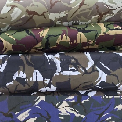 £1 • Buy Army Camo COTTON DRILL WORK WEAR TWILL THICK Fabric Camouflage Material, 150cm