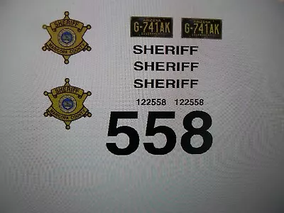 Maricopa County Arizona Sheriff  Car Decals 1:24 Old School • $13.99