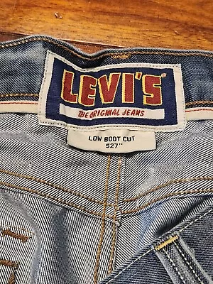 Levi 527 Men's Bootcut Straight Fit Medium Wash Jeans Flap Pockets 38x30 • $18