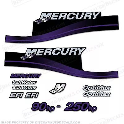 Fits Mercury 90hp - 250hp Decals - Custom Color Purple • $109.95