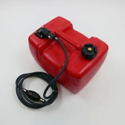 12Ltr Portable Boat Fuel Tank 3m Fuel Line Guage & Yamaha Outboard Connector • £47.30