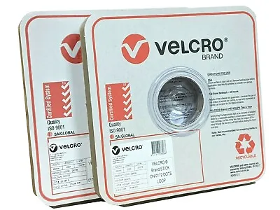 Velcro Stick On General Purpose Hook & Loop Dots Hold 500g White 22mm 900 Dots • $219.95