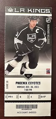 Ticket Stun LA Kings Vs Phoenix Coyotes NHL Hockey Dec. 26 2011 • $7.95